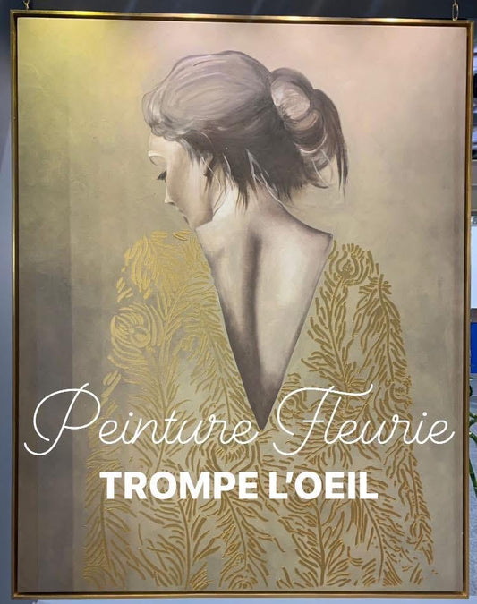 Elegant Golden Portrait – Vintage Style Wall Art Canvas