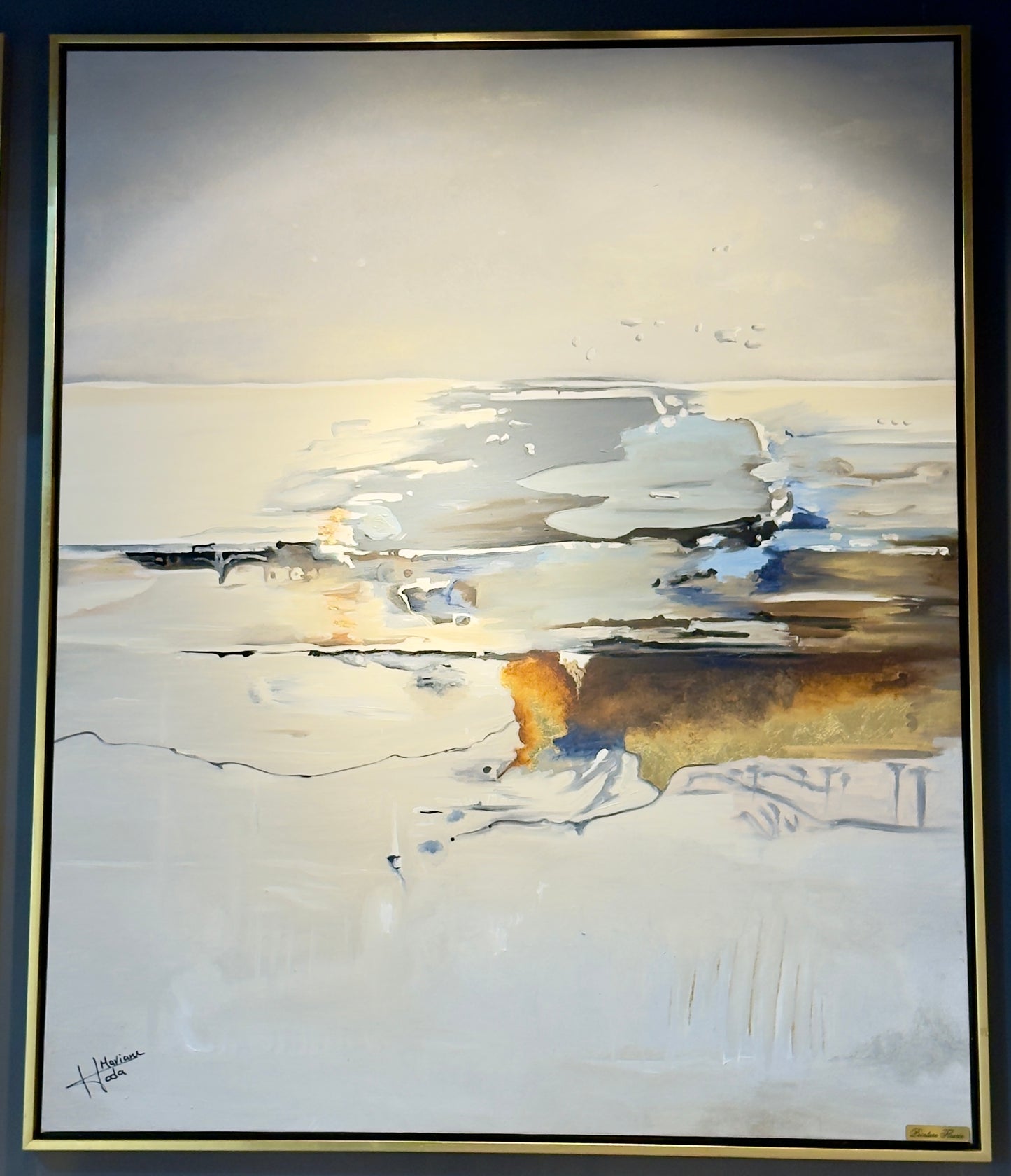 Splashed land scape